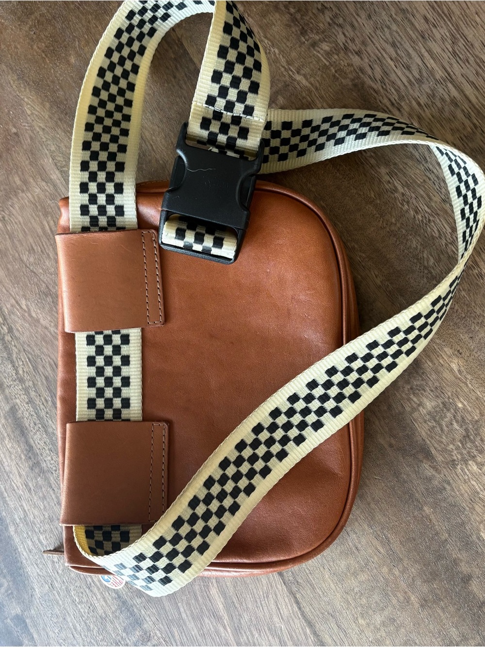 Clare V + MOTHER Le FannyTan Leather Crossbody w - Picture 12 of 12